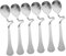 Luxshiny 6 pezzi Cucchiaio Acciaio Inossidabile per Espresso Dessert Utensili Pratici e Ristoranti Facili da e Riutilizzabili