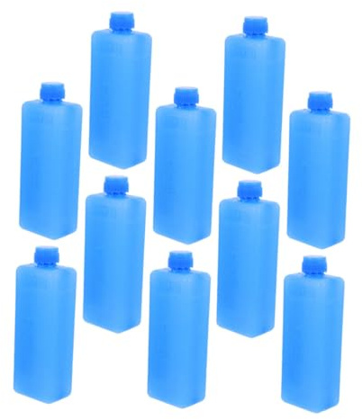 SILENRADAWN 10pcs Reusable Ice Packs for Air Cooler, Pe Material Cooler Freezer Ice Blocks Quick Cooling and Easy to Use Features, for Home and Camping in Summer
