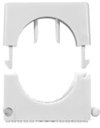fischer Schelle SCH 1216 GR, Elastische Federzunge, Aufnahmen von unterschiedlichen Kabeldurchmessern, Koppelung von bis zu drei Rohrclips, 50 Stück
