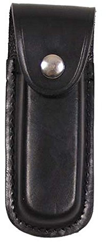 Étui à Couteaux en Cuir Fox pour extérieur avec Longueur de Manche jusqu'à 11 cm (Noire)