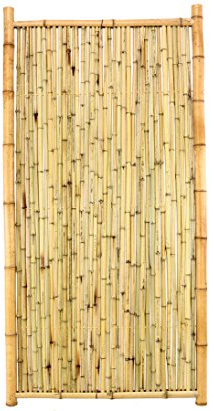 Sichtschutzwand Bambus Zaunelement TEN New Line7 150 x 90cm - Bambuszaun aus naturbelassenen Bambusrohren 1,5m x 0,9m