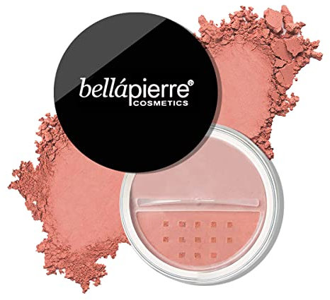 Bellapierre Loose Mineral Blush – Blush mineral pour un teint frais et naturel. | Formule non toxique et sans parabène| Hypoallergénique | Poudre Libre – 4 Grammes – Desert Rose