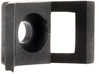 Lot de 100 embases à visser - Noir - Zenitech