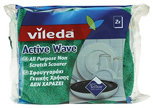Vileda – ondattiva milleusi, éponge abrasive anti-rayures – 14 boîtes de 3 éponges [42 éponges]