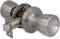 Amig - Pomello per Porta a Sfera | Set Pomelli con Maniglia da Entrambi i Lati | Acciaio Inoss | Serratura d'Ingresso 60/70mm | Viti di Fissaggio | Porte in Legno | Serratura a Quadrante | Inox Opaco