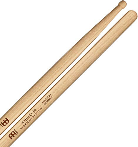Meinl Stick & Brush 8A Hybrid Drumsticks (16,25 Zoll) - American Hickory - Schlagzeug Sticks (SB132)