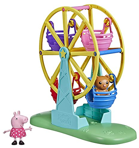 Peppa Pig Peppa’s Adventures Spaß auf dem Riesenrad Spielset, Vorschulspielzeug mit Peppa Wutz Figur und Accessoire für Kinder ab 3 Jahren