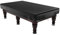 Billiard Pool Table Cover,6/7 FT Snooker Pool Table Dust Cover, , Heavy Duty Oxford Fabric Anti-UV Tear Resistant Windproof Water Resistant, Black (255x143x21cm)