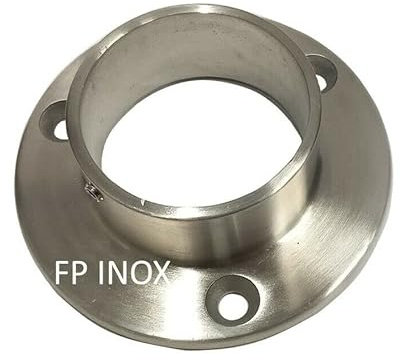 Raccord mural Platine inox Satinée Pour tube 48.3mm Angle 90° inox 304 - A2 Embase Garde Corps