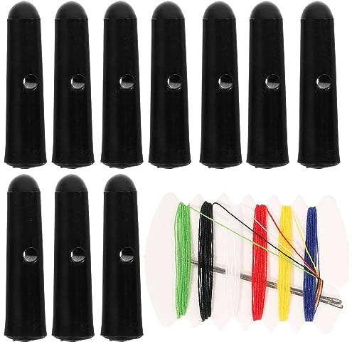 OSALADI 10pcs Foldable Umbrella Tail Bead Metal Umbrella Bone Covers Replacement Tail Beads Metal Bone Covers