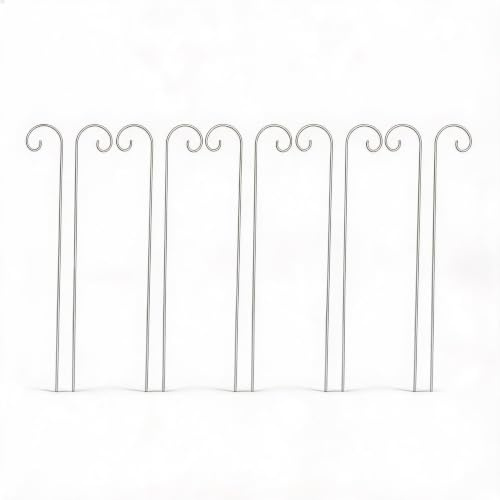 30 Stück Pflanzenetikettenhaken, Gartenpflanzenschild-Haken, Edelstahl-Gartenmarkierungspfahl, Pflanzenschild für Blumen, Töpfe, Topfpflanzen, 200 Mm