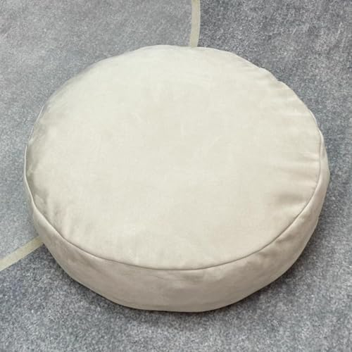 RUTERMY Solid Color Komfort EPP Partikel Bodenkissen Verdicken Abnehmbare Bodenkissen Premium Kunstleder Meditationskissen für Balkon Dekoration