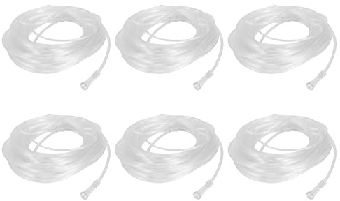 Huhudyy 6X Tubo de Oxígeno Nasal Suave de 8M Cánula de Oxígeno Nasal Tubo Nasal Adecuado para Generador de Oxígeno