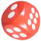 VICASKY Übergroße Schaumstoffwürfel Spielzeug quadratische Schaumstoffblöcke riesige Spielkarten Jumbo Vegas schaumstoffwürfel groß Fun Toy dice Set Spiel riesige Würfel Partywürfel Orange