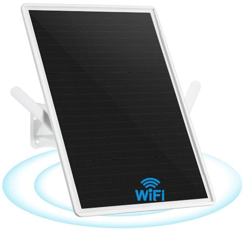 Amplificador/Amplificador de señal WiFi Doble Banda Exterior para Router de 2,4GHz,repetidor WiFi,300Mbps,Radio de Cobertura de hasta 490pies/150 Metros,Panel Solar 15W/5V,20000mAh,IP65