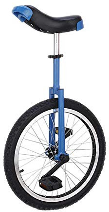 SXYKXYDL Blaues 16/18/20-Einrad, auslaufsicheres Butylreifenrad, blaues höhenverstellbares Fahrrad mit Aluminiumfelge, für Erwachsene und Kinder (Größe: 40 cm (16 Zoll))