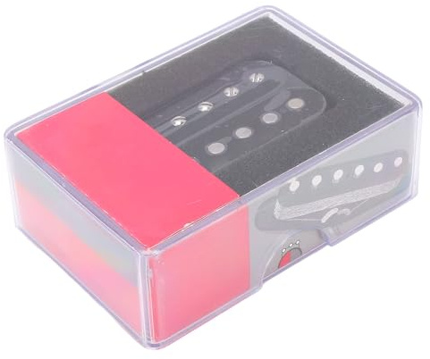 Humbucker Pickup, 50mm Alnico 5 Overwund Open Style Bridge Humbucker Pickup, E -Gitarren -Pickup für 6 String E -Gitarrenbass Schwarz