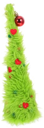 Alipis Árbol De Navidad De Peluche Flexible De Verde para Decoración Navideña para Oficina Hogar y Fiestas De Navidad