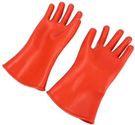 YWBL-WH Electrician Insulated Gloves CLASS 2.5kV Voltage Resistant Water Proof for Professional Work, Rubber Insulation Safety Gloves for High Voltage Electrical Tasks