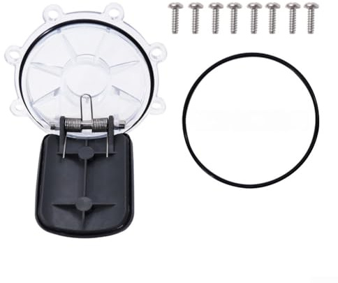 Lot de 8 vis à ressort en acier inoxydable pour clapet anti-retour d'eau salée (noir et gris)