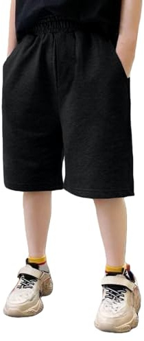 Mjjsk Pantaloncini sportivi per ragazzi Casual Traspirante Scuola Pantaloni Corti Bambini Sport Estate Pantaloncini Leggeri Bambini Comfort Pantaloni Morbidi