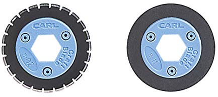 CARL 15051 Bidex Loch-/Ritzmesser-Set für Personen-/Profi-Rollschneider, blau