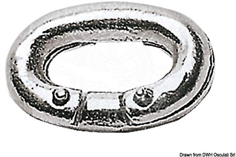 Osculati Ketten-Notglied, rost. Edelstahl 6 mm