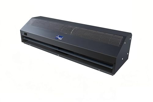 Awoco 42 Black Air Curtain Super Power 2 Speeds 1354 CFM Commercial Indoor Air Curtain, UL Certified, 121V Unheated with an Easy-Install Magnetic Switch