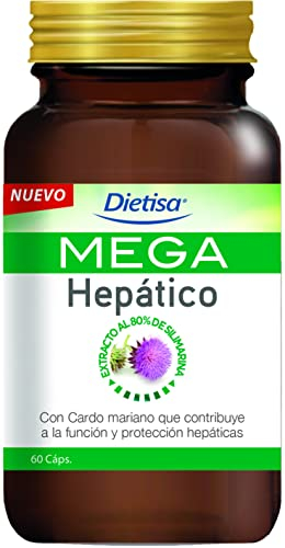 Dielisa - Mega Hepatico Complemento Alimenticio con Extracto de Cardo Mariano - 60 cápsulas