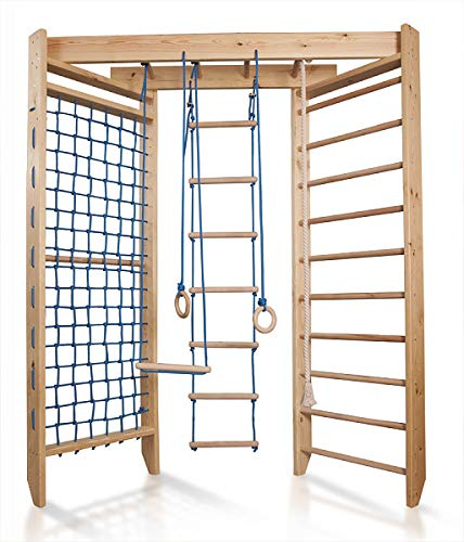 Turnwand Gym Klettergerüst Sport-4-240 Sportgerät, Kletterwand, Holz, Turnwand, Sprossenwand