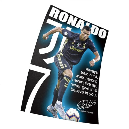 Ronaldo Juventus - Wandkunst/Fußball-Poster, Druckgröße 30 x 46 cm, Mattes Papier, Dekorativer Druck