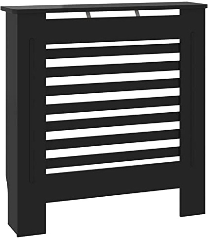 Tidyard Cubierta para Radiador Cubierta de Radiador para Radiador Diseño Moderno Cubre Radiador Cubreradiador Moderno MDF Negro 78 x 19 x 81,5 cm