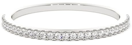 Bague demi-éternité en diamant pour femme, 0,15 carat rond en or blanc jaune rose