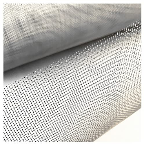 Generic 304 Edelstahl-Drahtgeflecht, Rostfreie 16 Mesh Stahlmasche, Öffnung 1,3 Mm Metallgitter, Für DIY-Projekt, Lüftungsschlitze,Silber,1.2x7m(47x275inch)