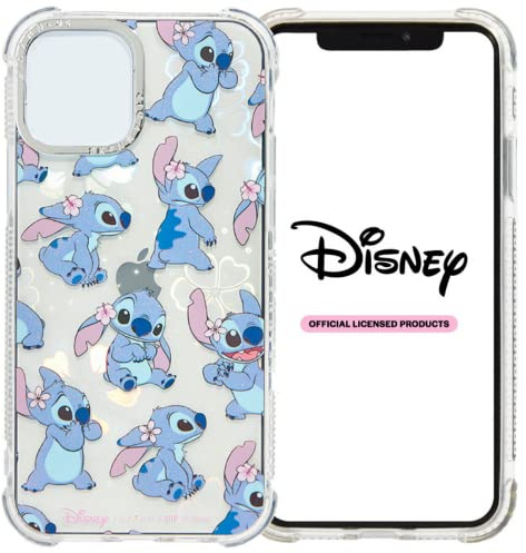 Skinnydip tropiskt fodral från Disney Lilo och Stitch – för iPhone 14 – trendig design, smal och lätt, reptåligt och halkfritt skyddande fodral present till flickor, kompatibel med iPhone