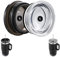 2pack Screw-on Straw Lid, Fit YETI Stronghold 20 oz Travel Mug ONLY, Black+Clear