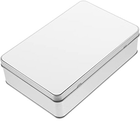 Cabilock Aufbewahrungsdosen Für Süßigkeiten Rechteckig Sublimations-blechdose Deckel Leeres Weißblechgehäuse Zur Aufbewahrung Von Schmuck Und Bastelarbeiten Blechdose Aus Metall