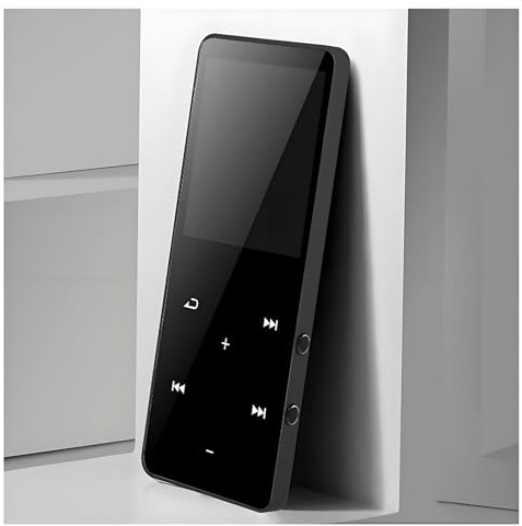 MP3-spelare, Bluetooth 5.0 1,8-tums Skärm MP4-spelare, 8 GB Minne 128 GB Expanderbar Bärbar Musikspelare Support Spelinspelning Elektronisk Bokfilm, 30 Timmars Uppspelning (Svart)