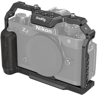 SMALLRIG Z f Kamerakäfig Camera Cage für Nikon, mit ergonomischem Ebenholzgriff, integrierter Schnellwechselplatte für Arca zum schnellen Wechseln auf Gimbal/Stative/Handaufnahmen – 4261