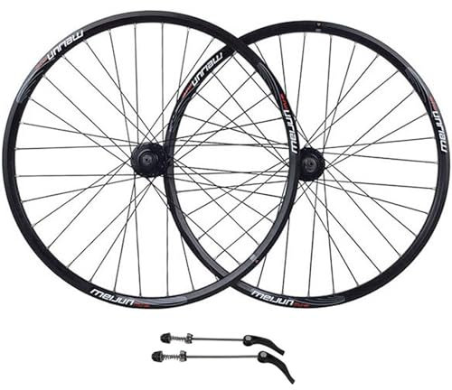 NBTRXWAFR MTB Mountainbike Laufradsatz, 26Inch Fahrrad Rad Satz Scheibenbremse Vorderräder Hinten Schnelle Veröffentlichung Doppelwandige Alufelge 7-10 Speed,Schwarz