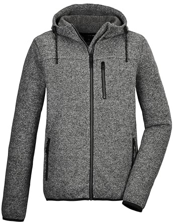 G.I.G.A. DX herr kofta fleecejacka/fleecejacka med huva GW 54 MN KNTFLC JCKT, svart, XL, 42275-000