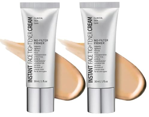 Face Tightener No-Filter Primer, Instant Tightener No-Filter Primer, Skin Tightener Primer Gesichts-Make-up, Face Blurring Primer für das Gesicht vor dem Schminken, 1 Fl. Oz.Face Primer Makeup