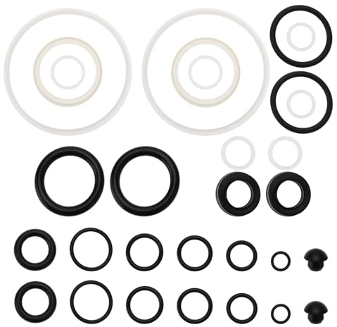 The Lord of the Tools 2 Sets Horizontal 3 Ton Jack Car Repair Tool Oil Seal Ring Complete Set Applicable To Horizontal Jack With Inner Bore Size 40mm Cylinder Repair
