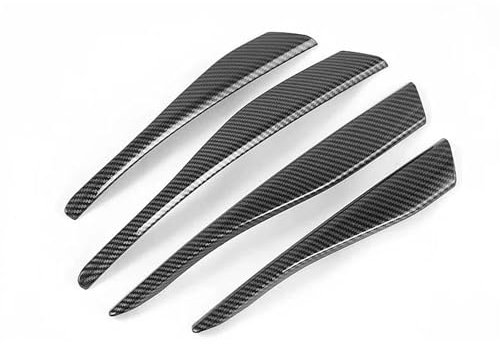 WLLLLa Dekorativer Ersatz Für VW Golf 8 MK8 2020 2021,Auto Rückspiegel Gehäuse,Heckscheibe Regen Wischer,Türschutz Aufkleber Rahmen Dekoration,B-Carbon Fiber