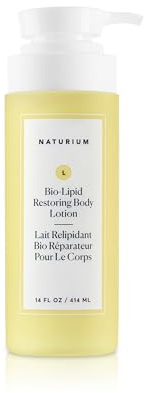 Naturium Bio-Lipid Restoring Moisturising Body Lotion with Shea Butter, Fragrance Free | 14 FL OZ /414 ML