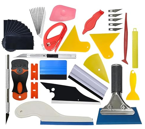 Kit de Tinte de Ventana, Herramientas de Tinte de Ventana | Kit de Embalaje para automóviles - Kit de raspador de Tinte para sobre de Coche, Herramientas de instalación de película de Ventana
