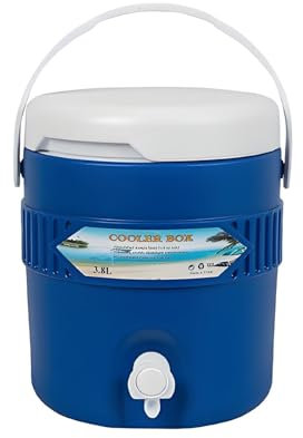 Vllold Distributeur d'eau glacée, froide et chaude de 3,8 L isothermes pour le camping – Distributeurs de boissons portables pour événements en plein air, fêtes