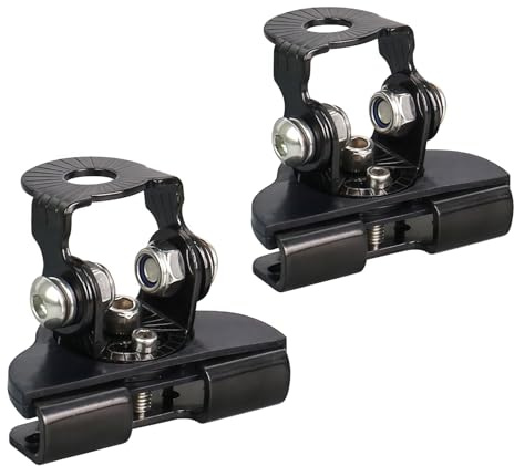 Soporte de barra LED, soportes de montaje para faros LED, resistente a la corrosión, pinza de faros/luces de matrícula de aleación de aluminio para la mayoría de coches, camiones, SUV, 2 piezas, negro