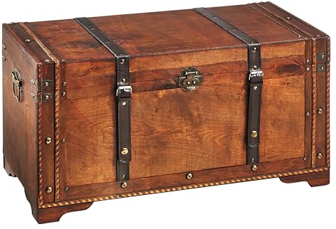Kobolo Holztruhe TROVE klein 70x35x38 cm Braun