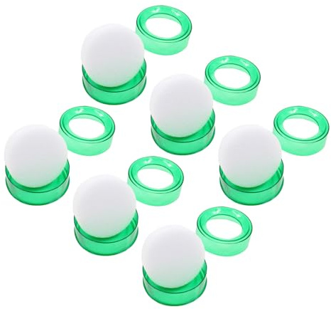 Gatuida Esponja Humedecedora de Dedos para Contar Dinero 6 Unidades Transparentes Verdes Herramienta de Escritorio para Oficina y Bancos Esponja Absorbente para Manejo Preciso de